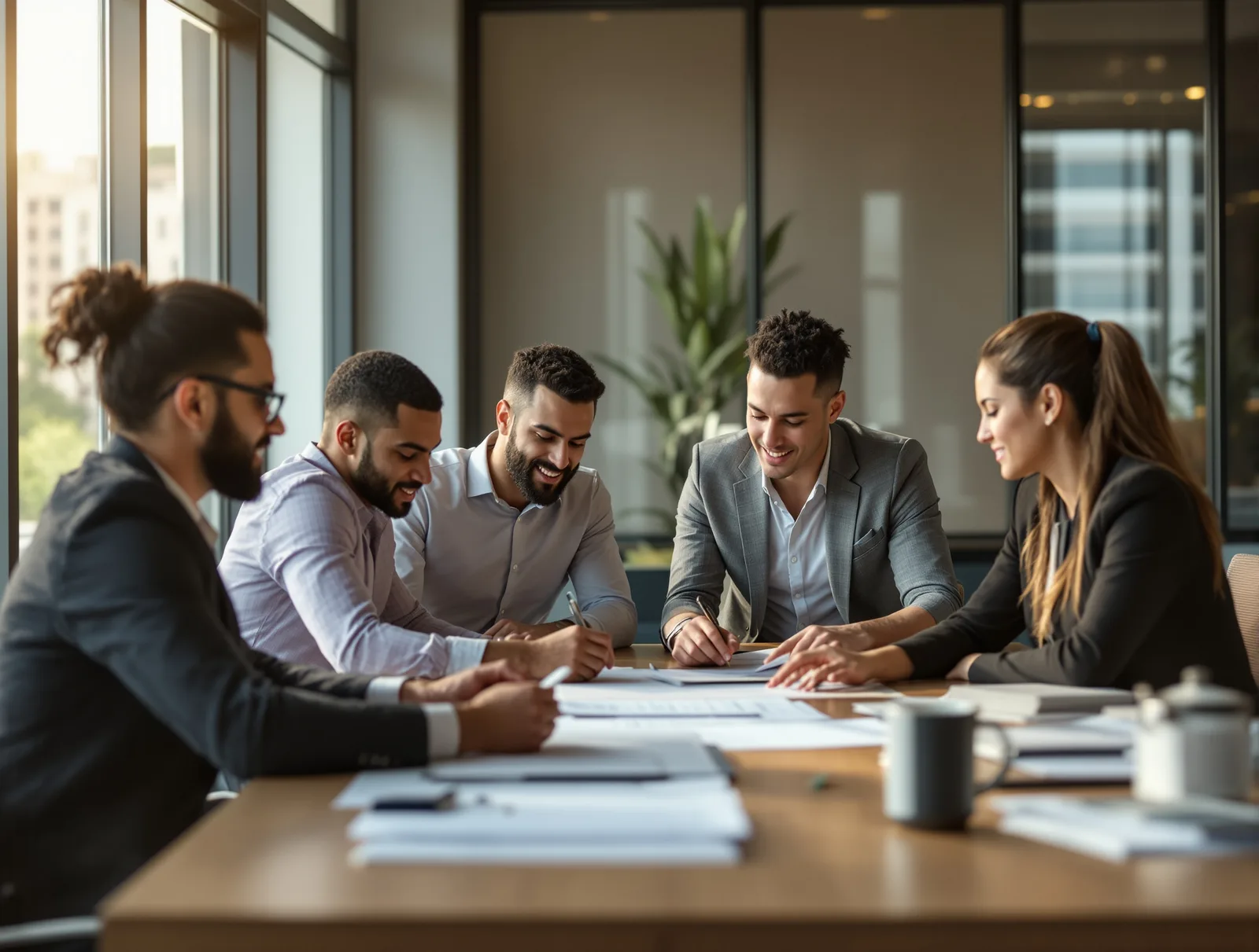 Réunion de travail moderne chez Nova Conseil